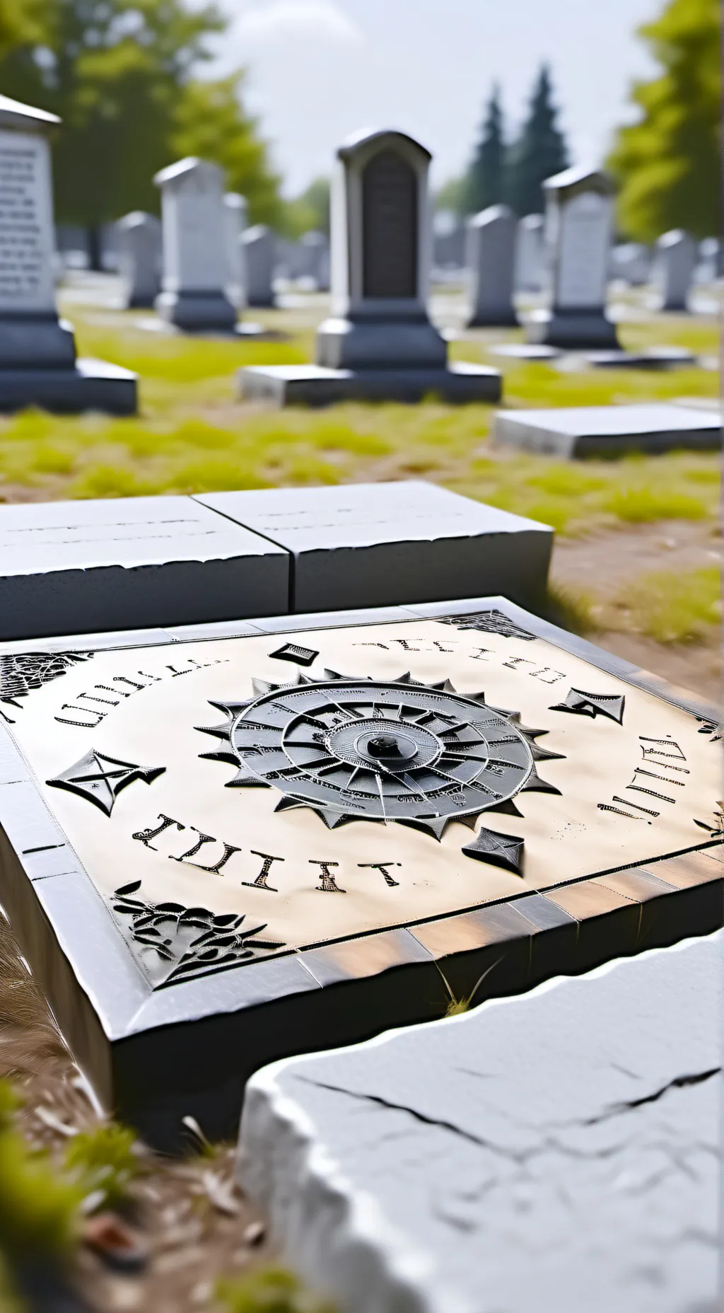 ai character: Ouijafied Cemetery background