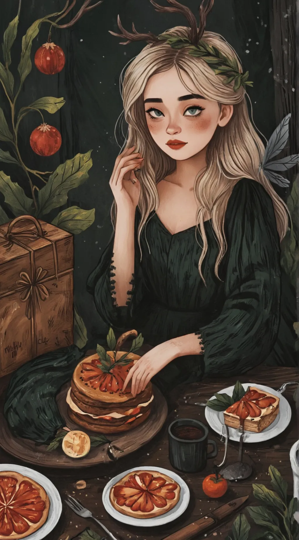 ai character: Rose background