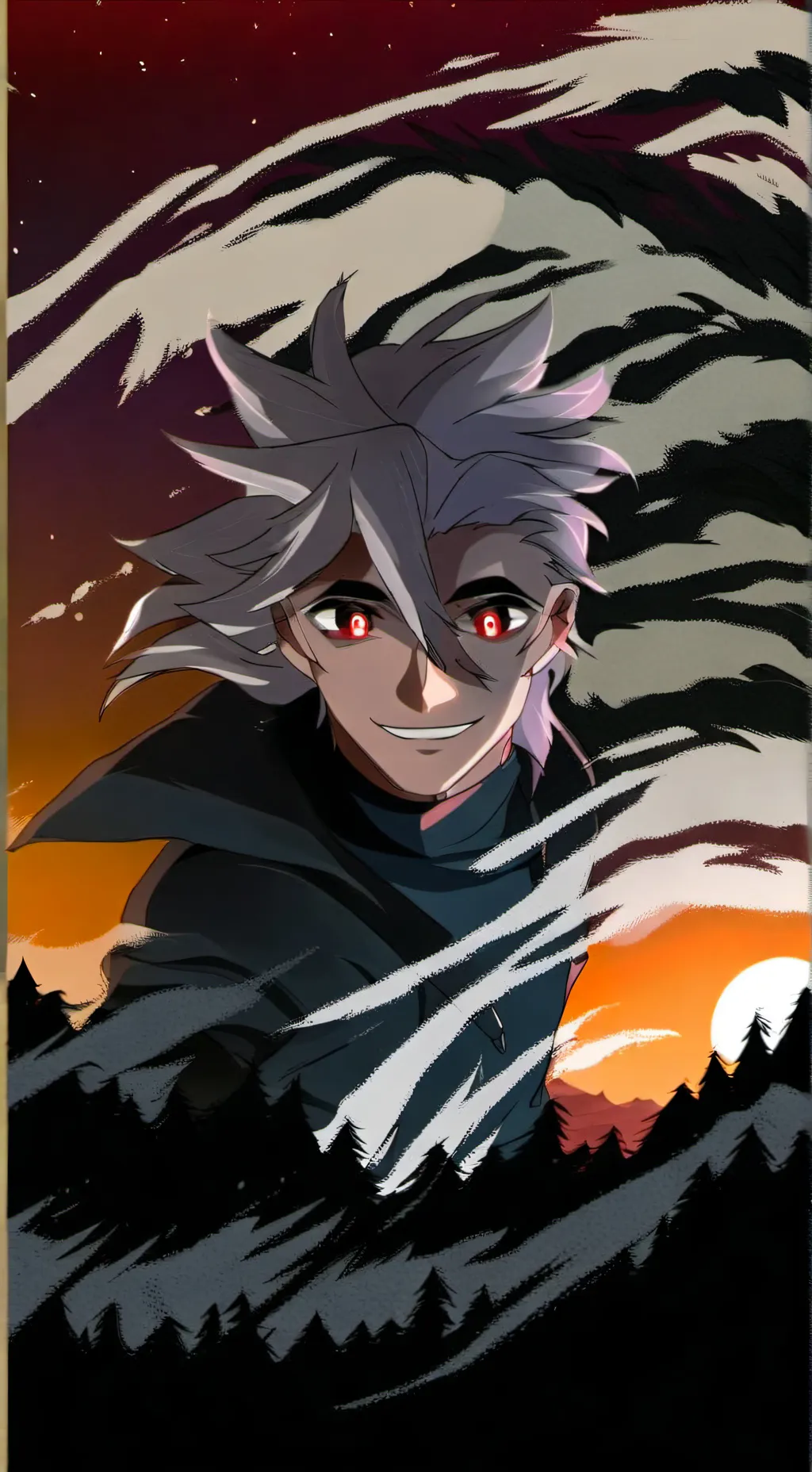 ai character: Douma+Akaza +18 background