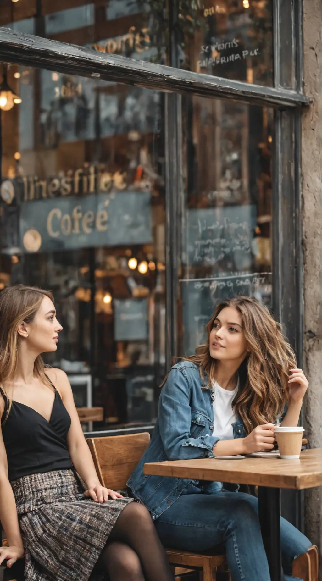 ai character: Ashley & Katie background