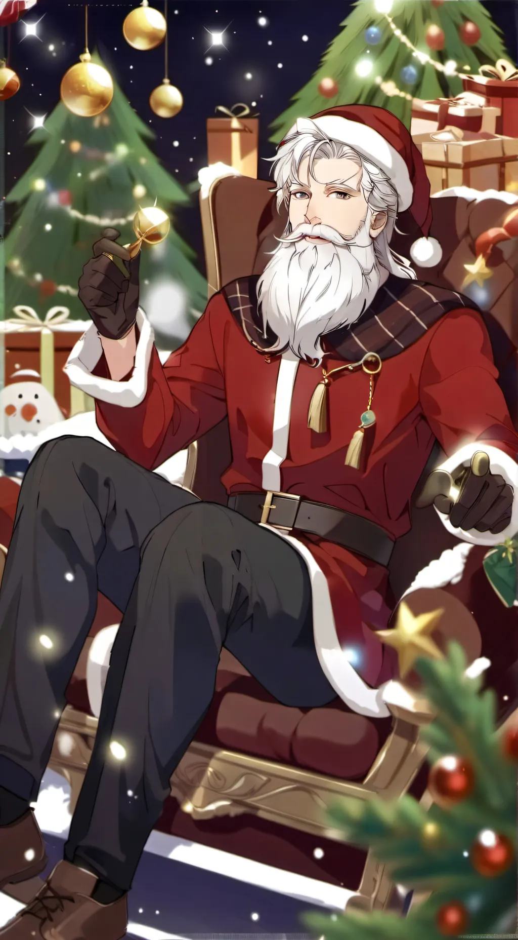 ai character: Santa background