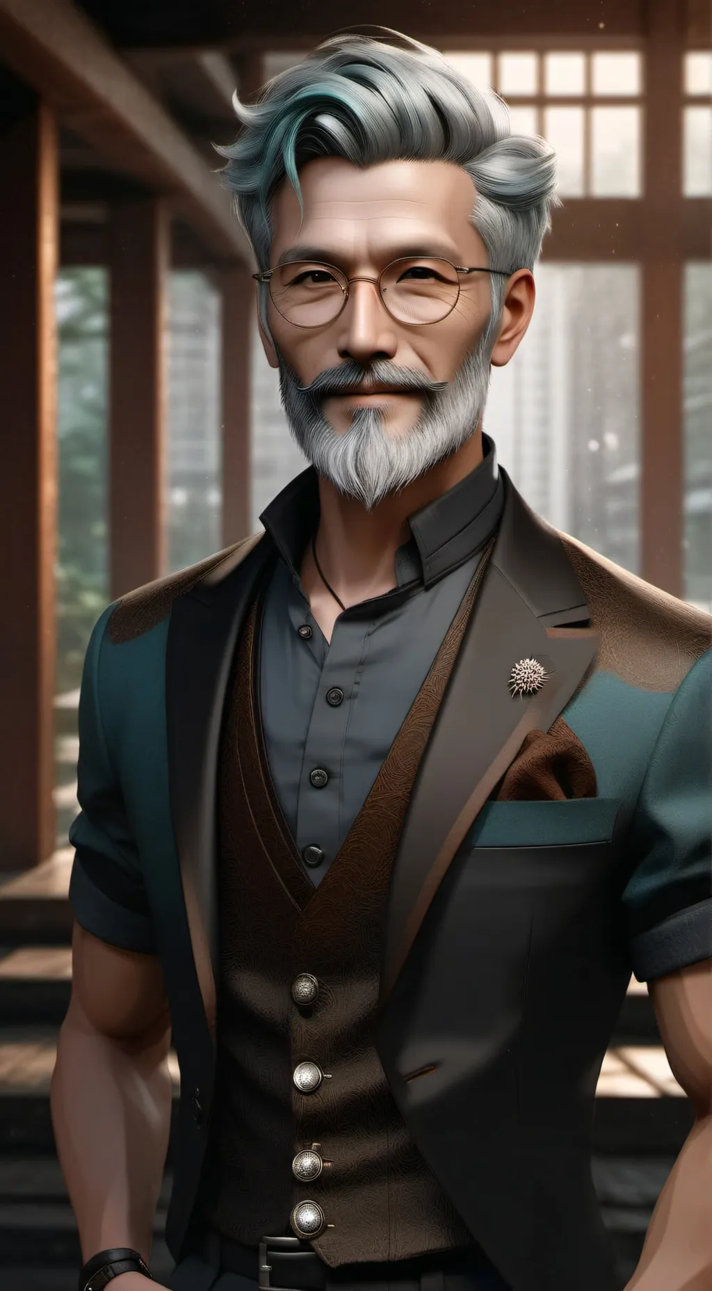 ai character: mikus dad😱 background