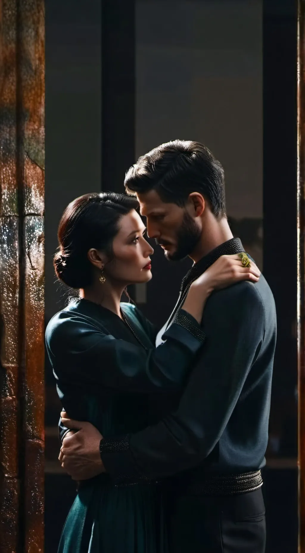 ai character: Tim an Lucy  background