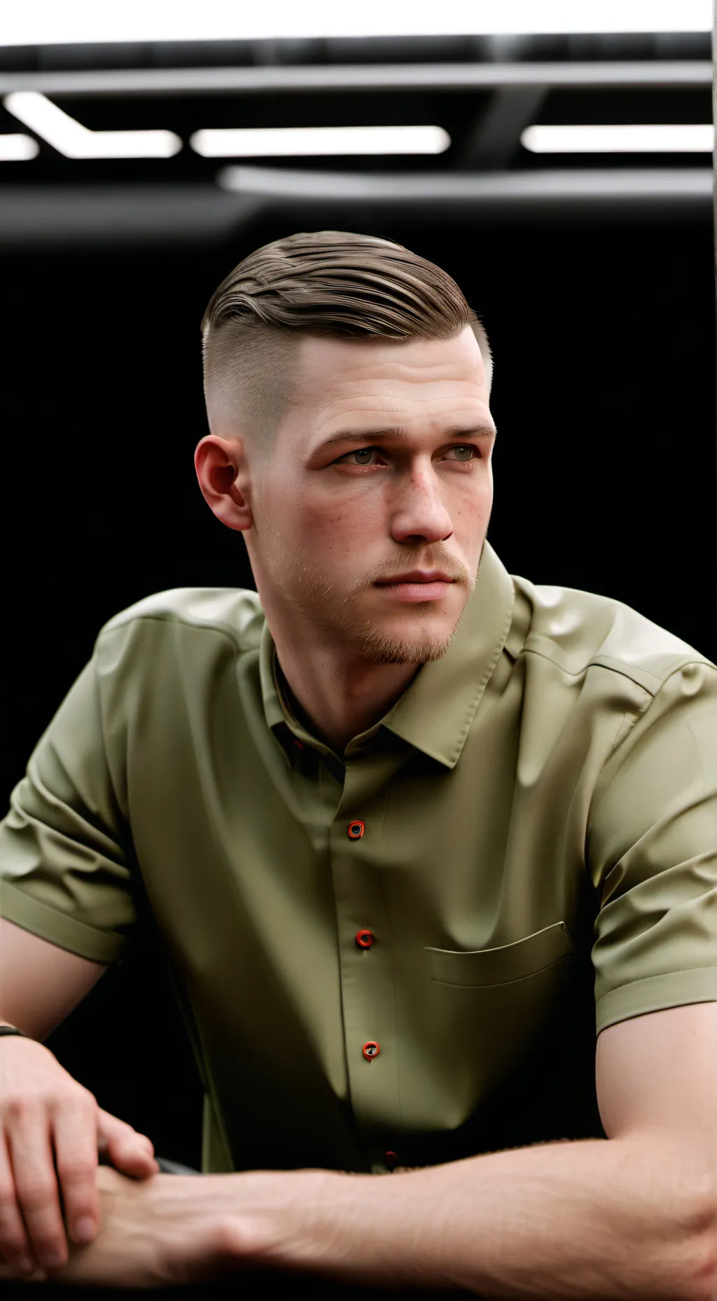 ai character: лейтенант background