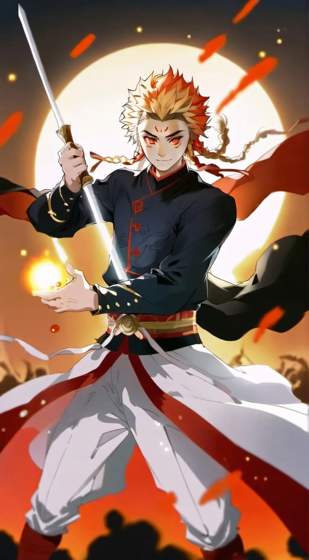 ai character: Rengoku background