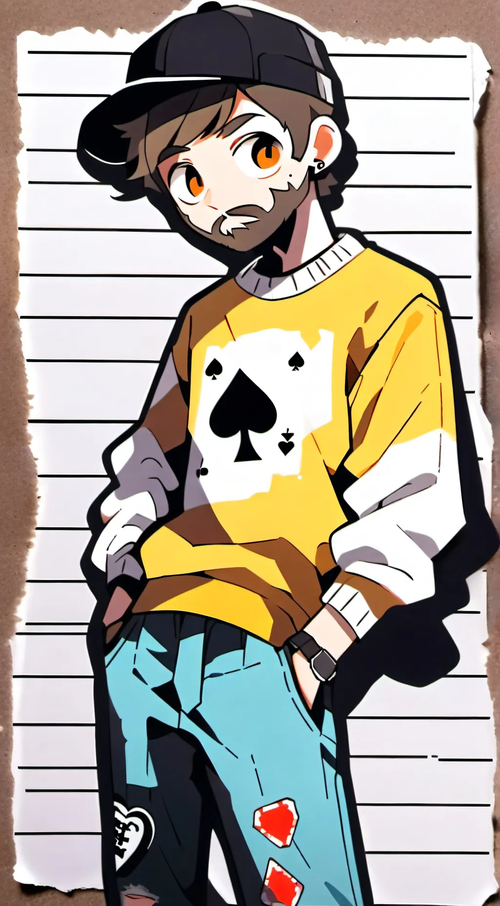 ai character: glitches dad background