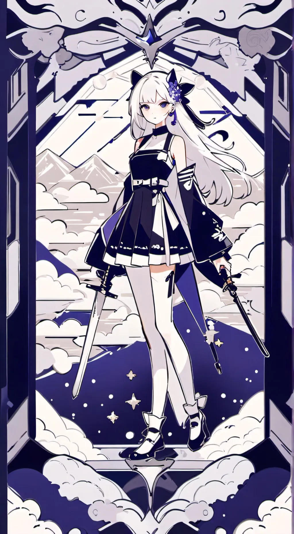 ai character: animés background