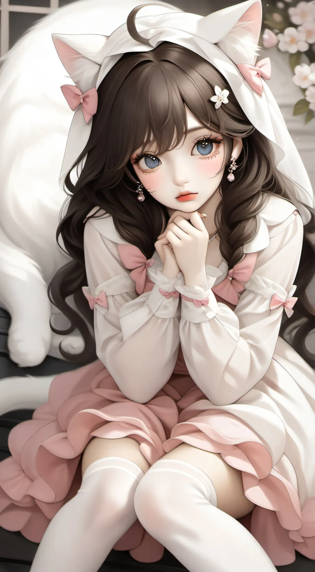 ai character: UwU Cat background
