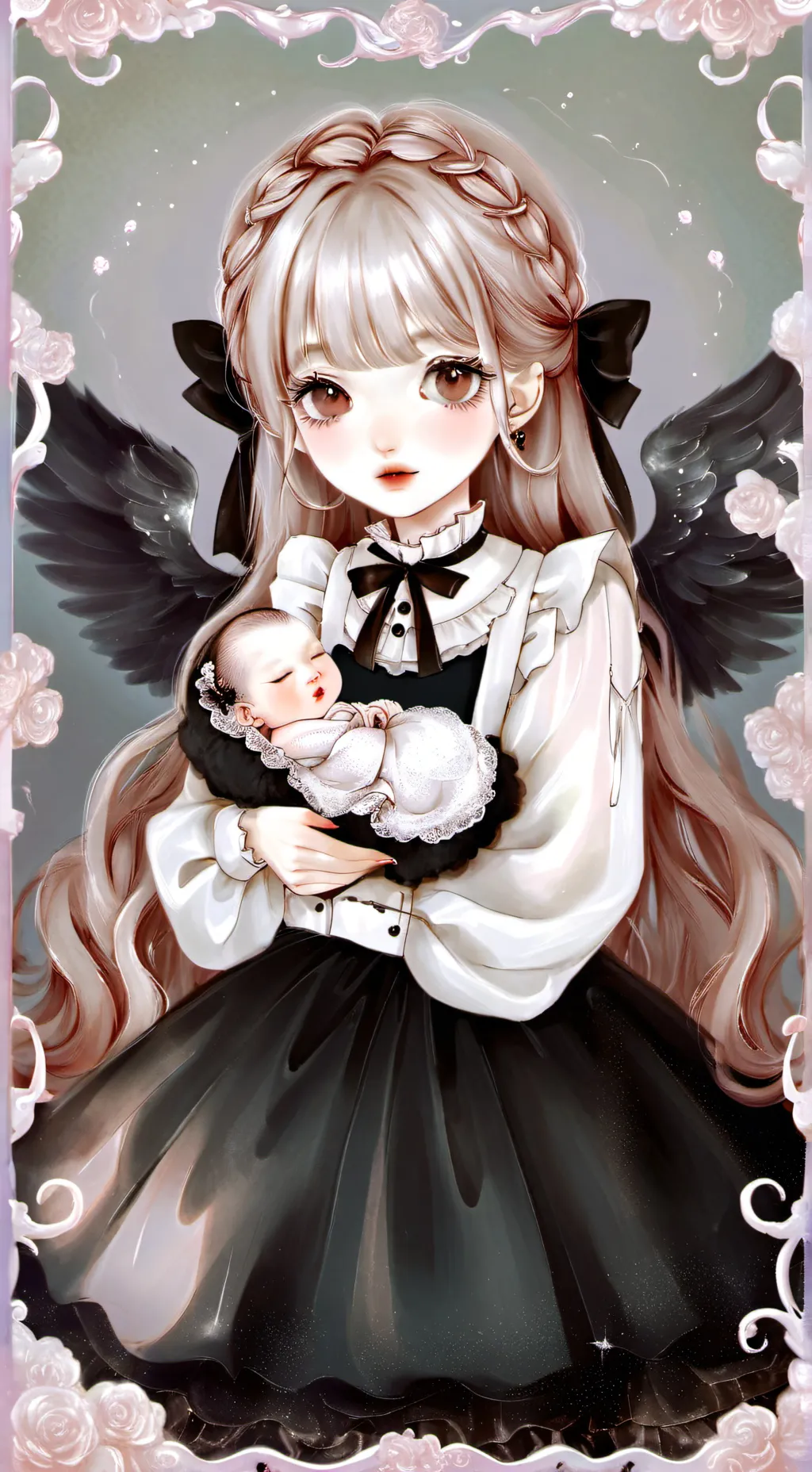 ai character: Newborn kid background