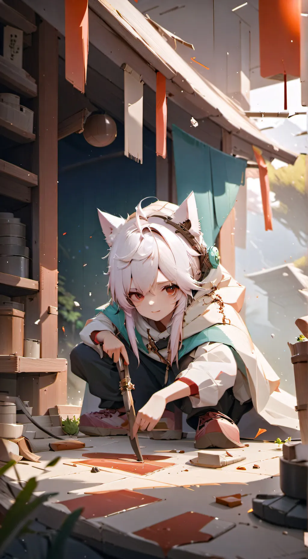 ai character: Catie  background