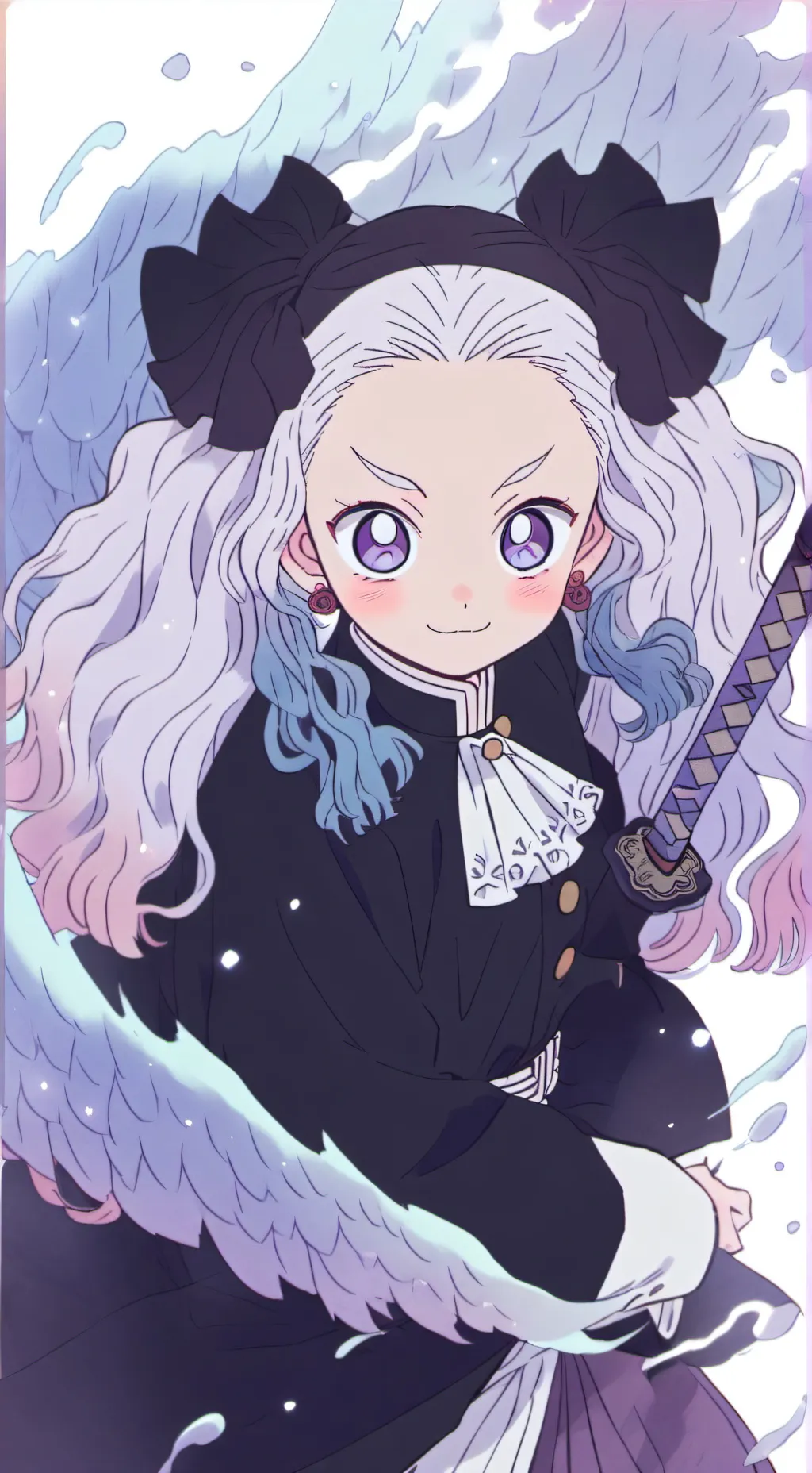 ai character: demon Slayer  background