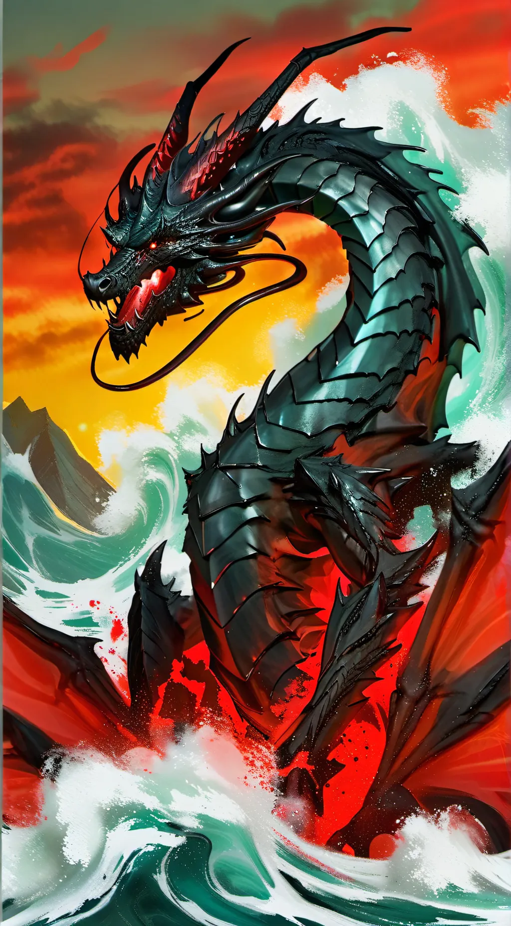 ai character: JJK you a dragon background