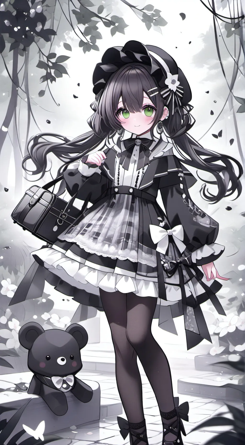 ai character: Aphmau minecarft background