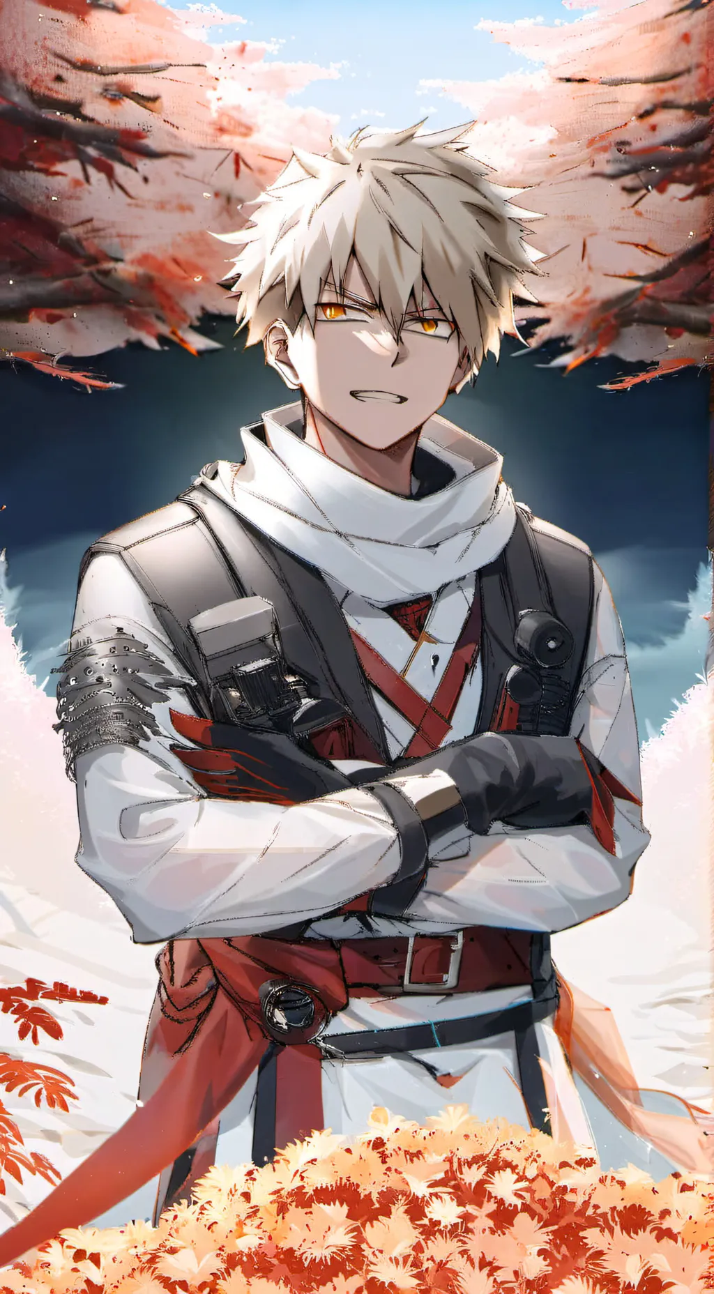 ai character: bakugo  background