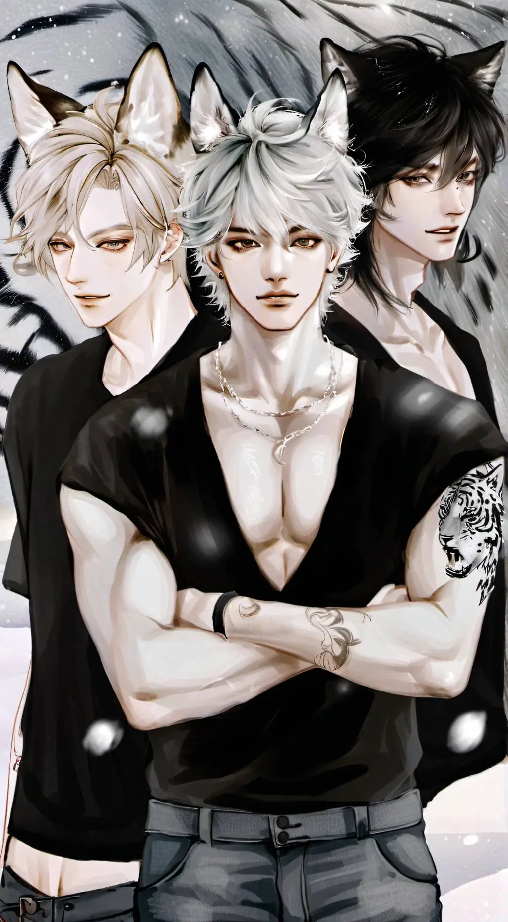 ai character: Alex,Luther,Oliver background