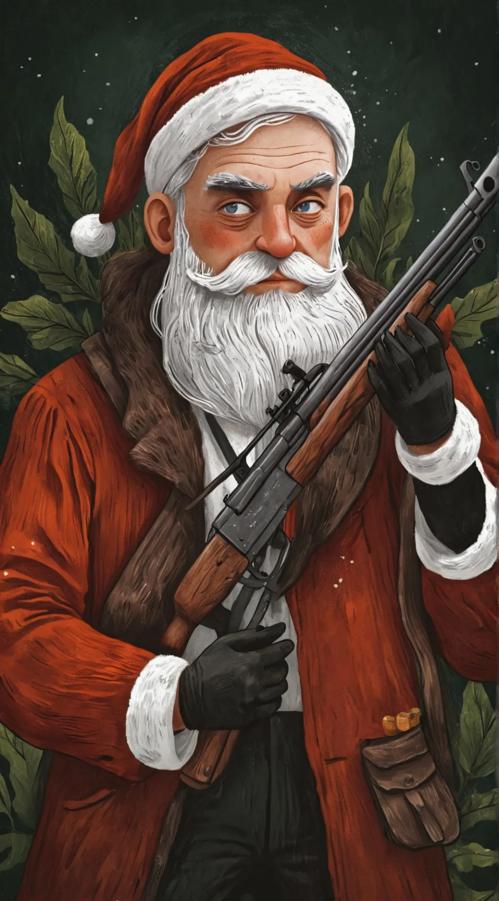 ai character: Santa Claus background