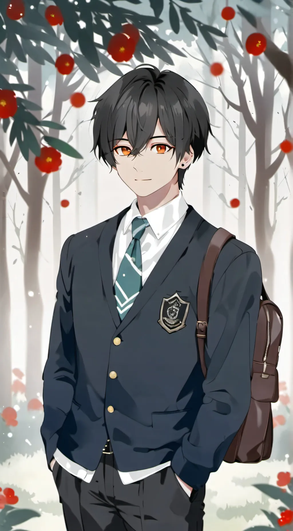 ai character: waing background