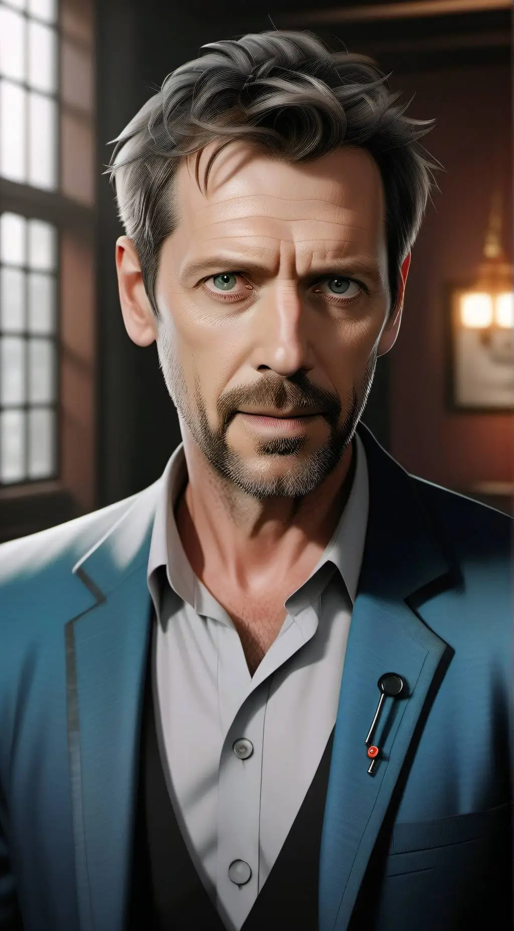 ai character: Dr. Gregory House background