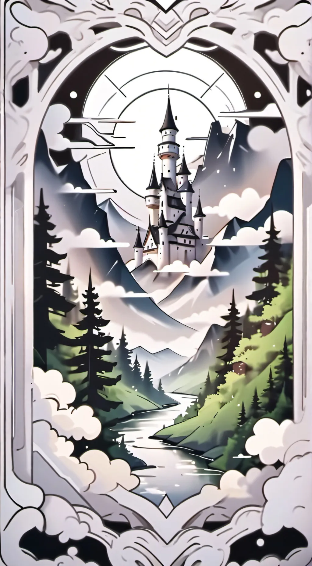 ai character: †-Dw ANGEL AU! background