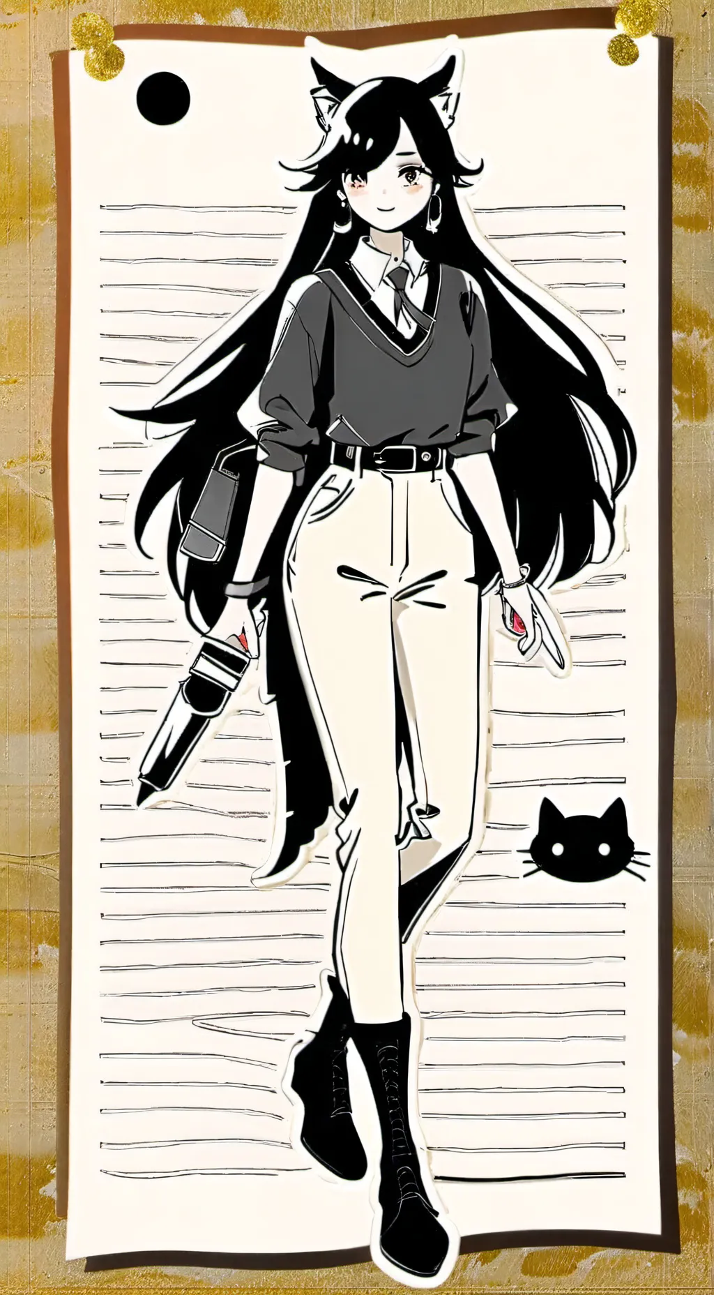 ai character: Miss Circle background