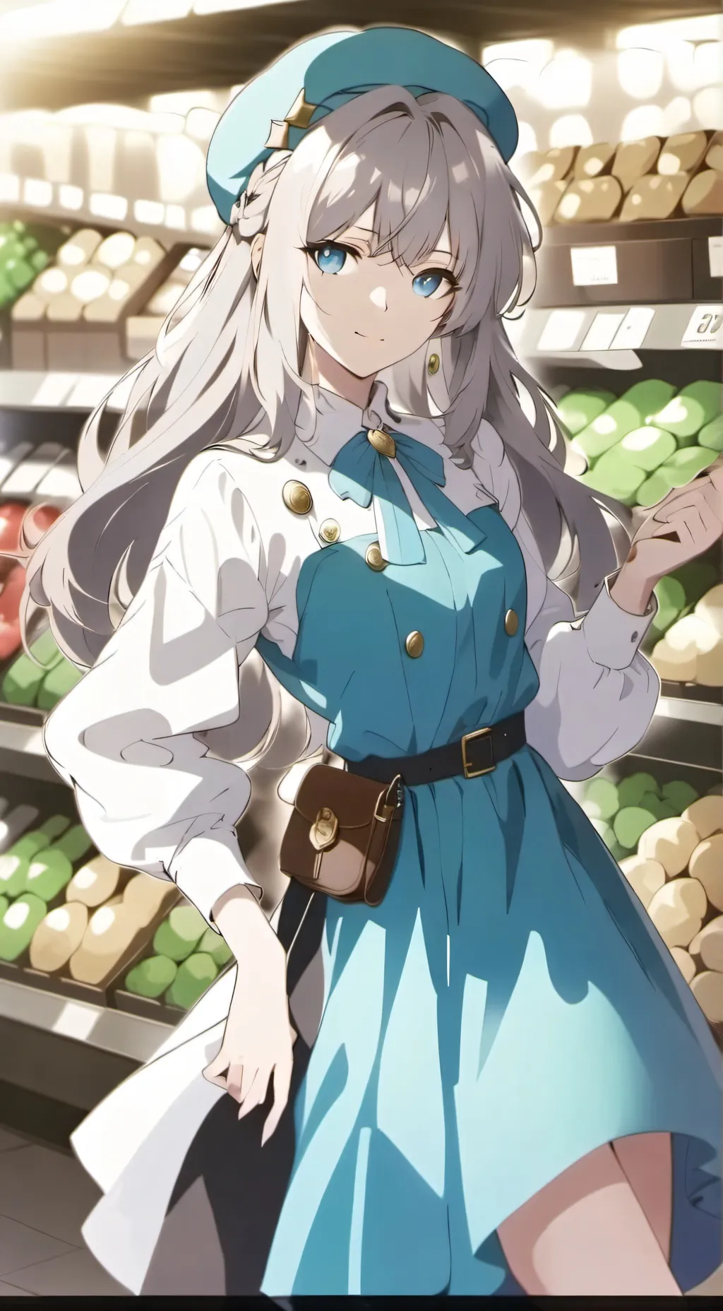 ai character: HxH shopping  background