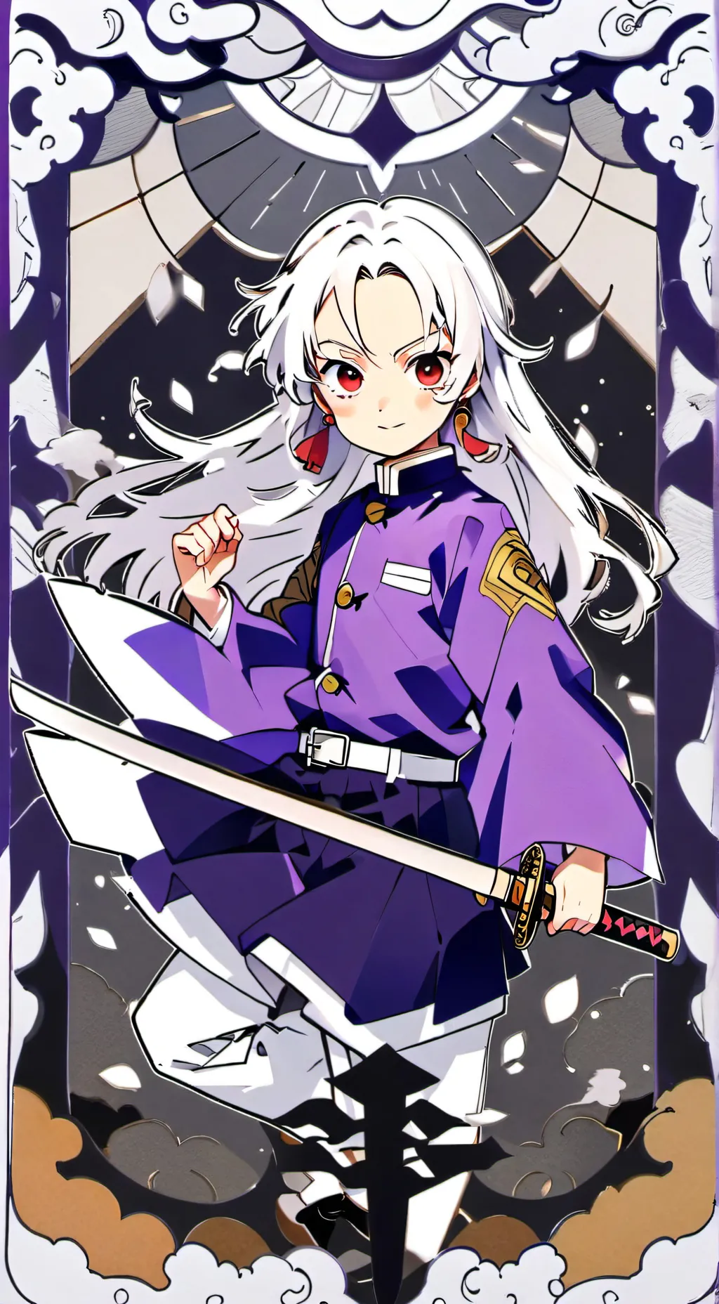 ai character: Demon Slayer  background