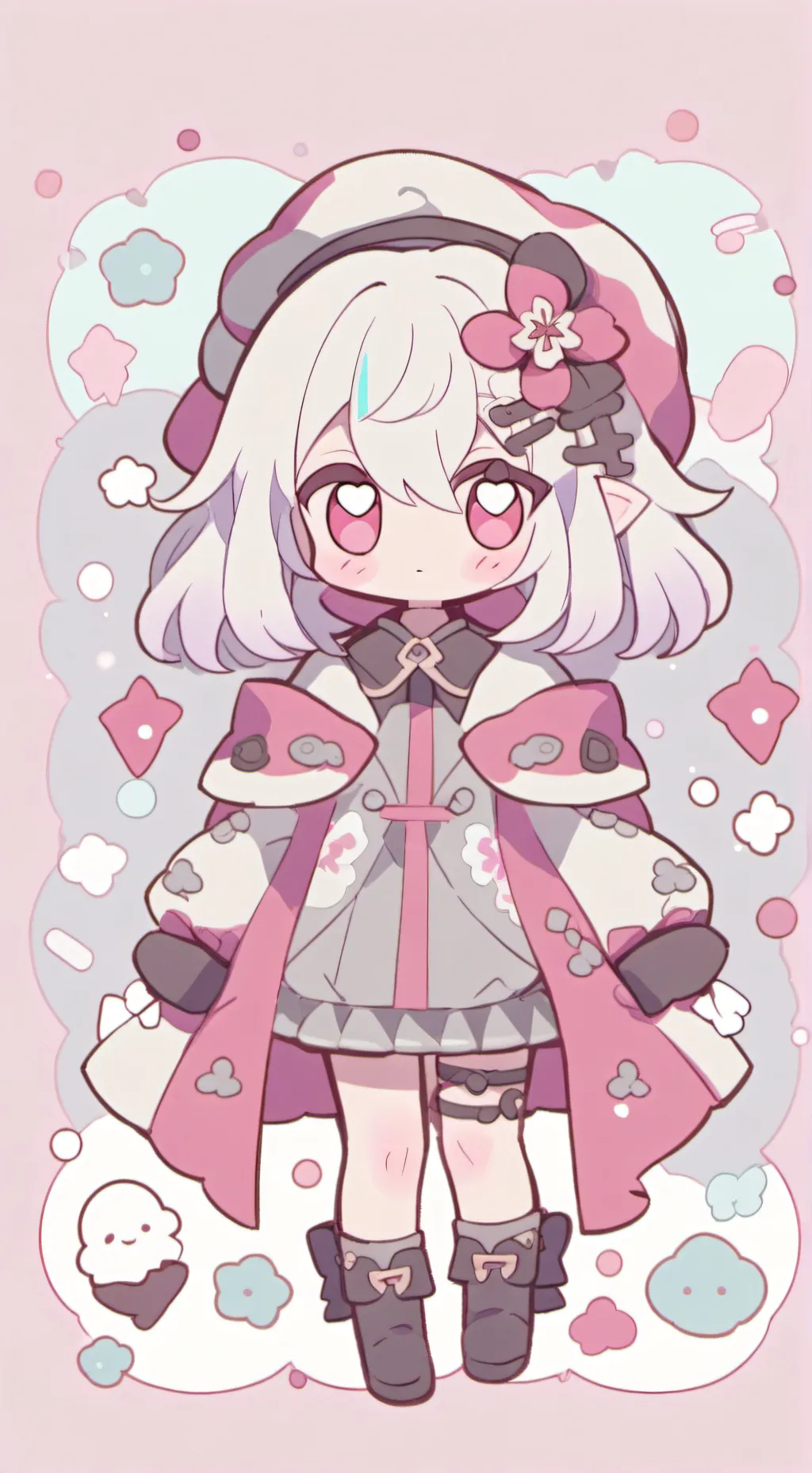 ai character: bakugo  besos 😍💜 background