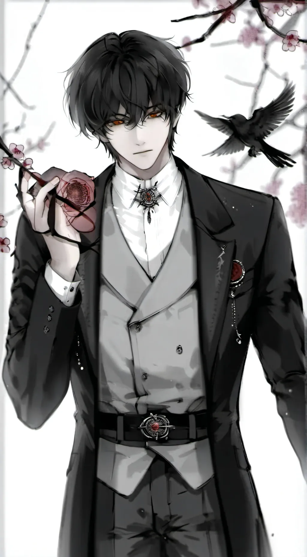 ai character: ♡+* ᒪᗴO*+♡  background