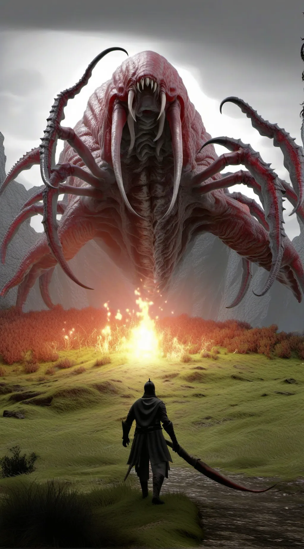 ai character: death worm background