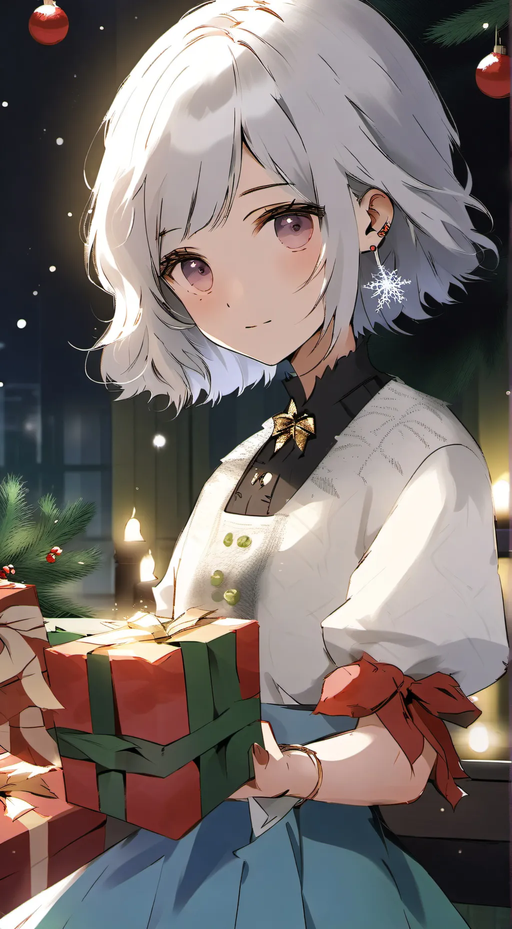 ai character: Christmas time background