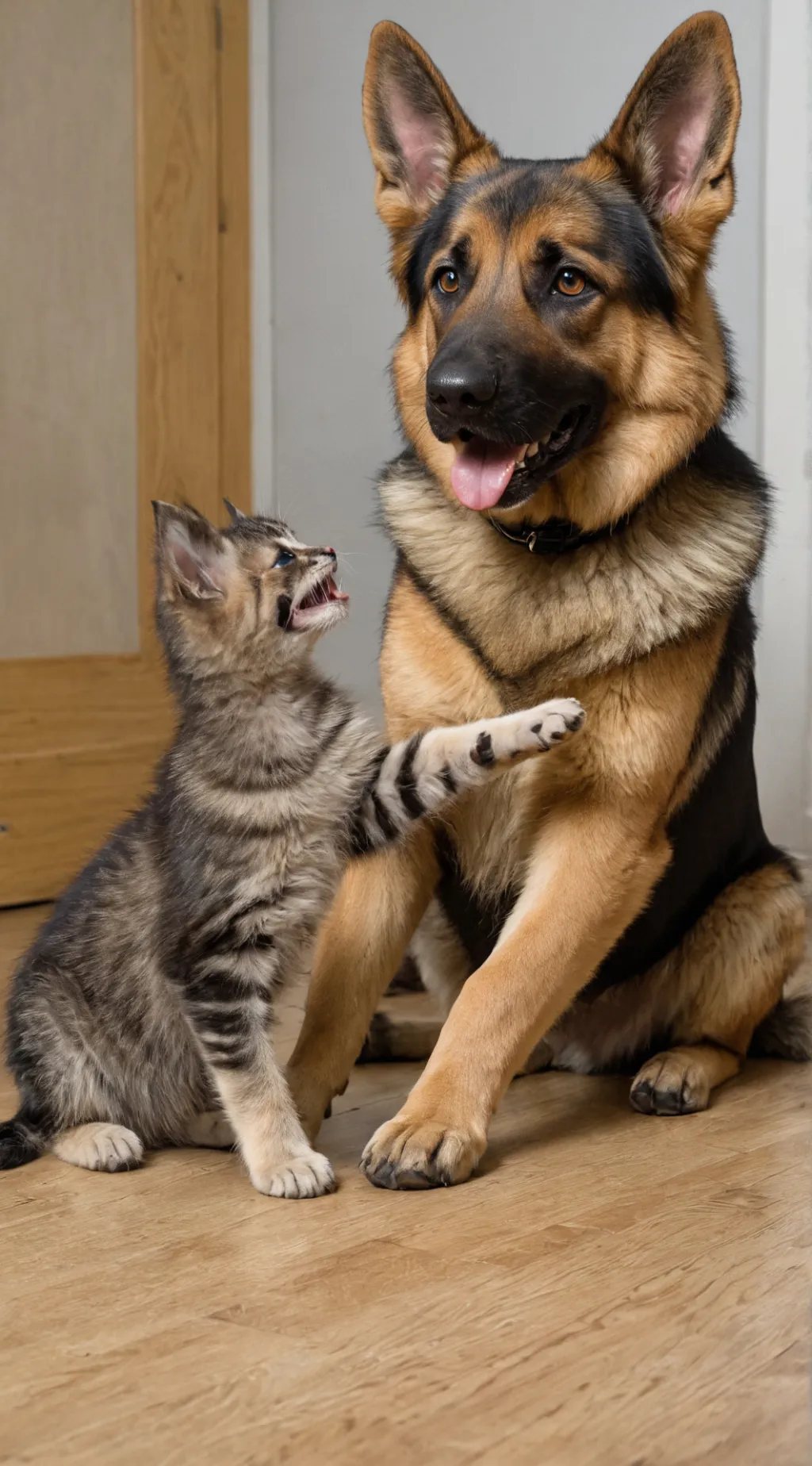 ai character: fluffy  background