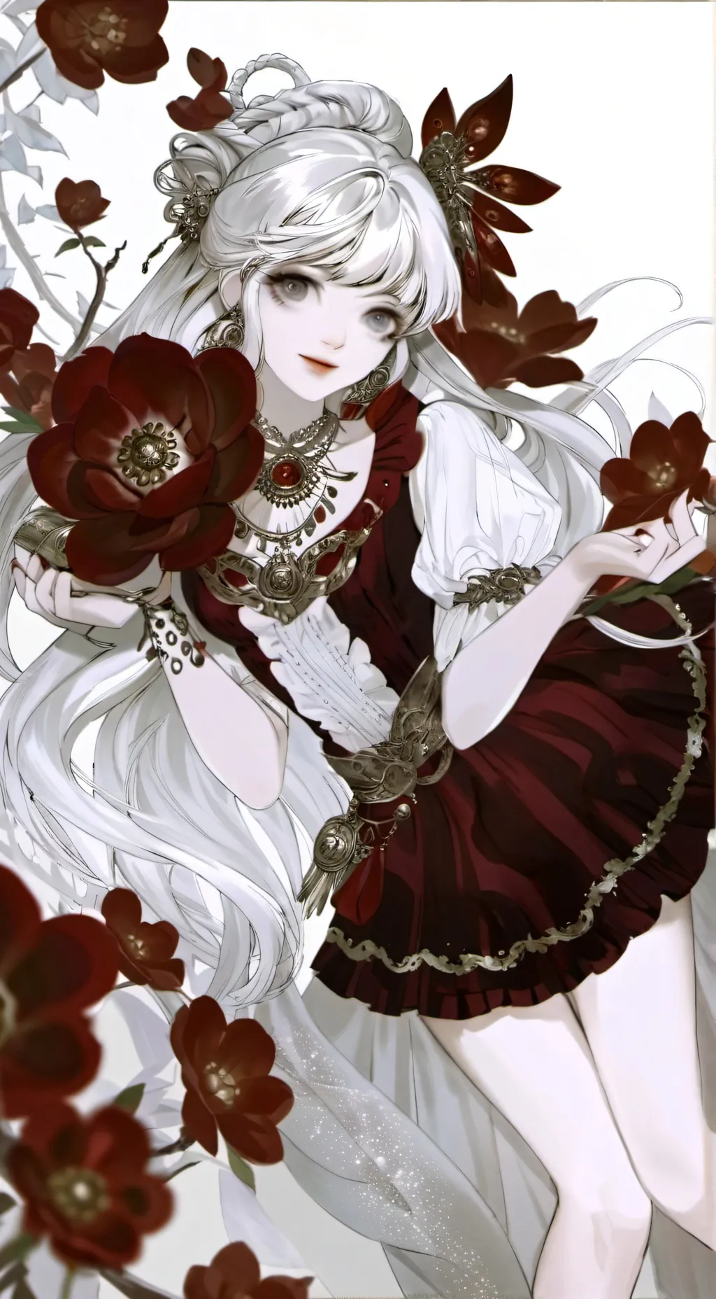ai character: Rose background
