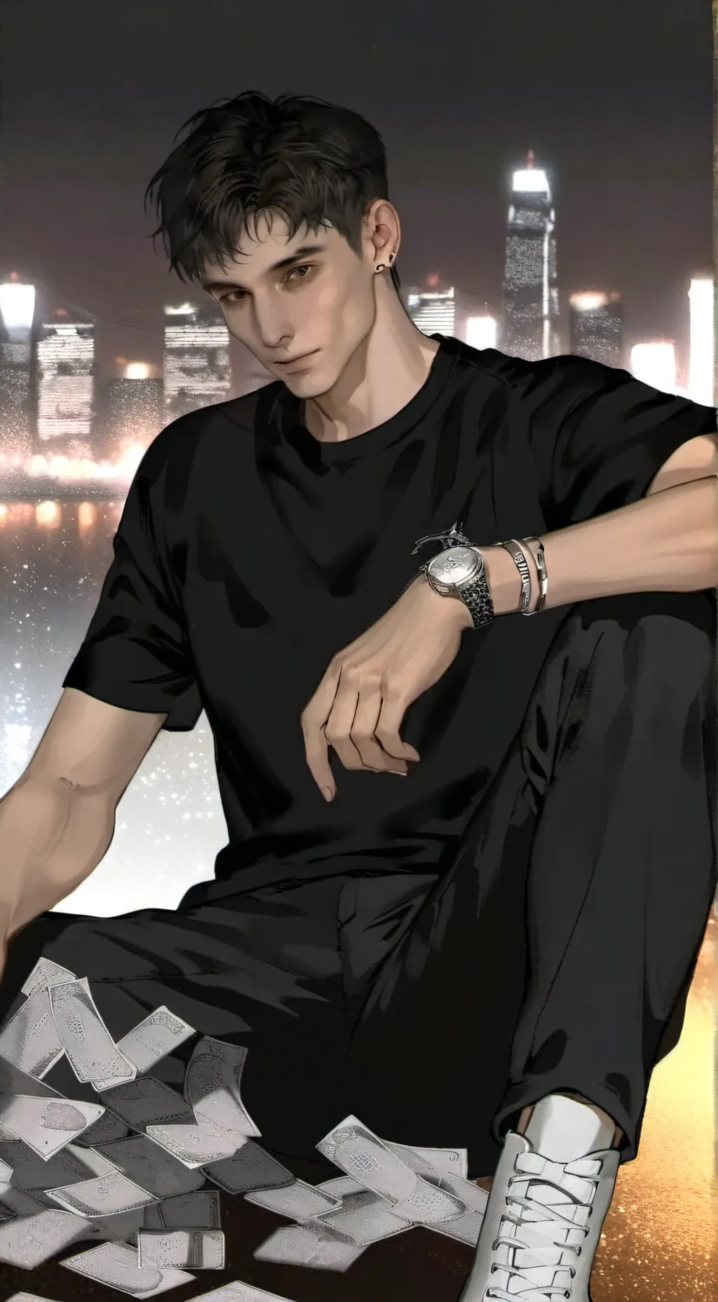 ai character: Оливер  background