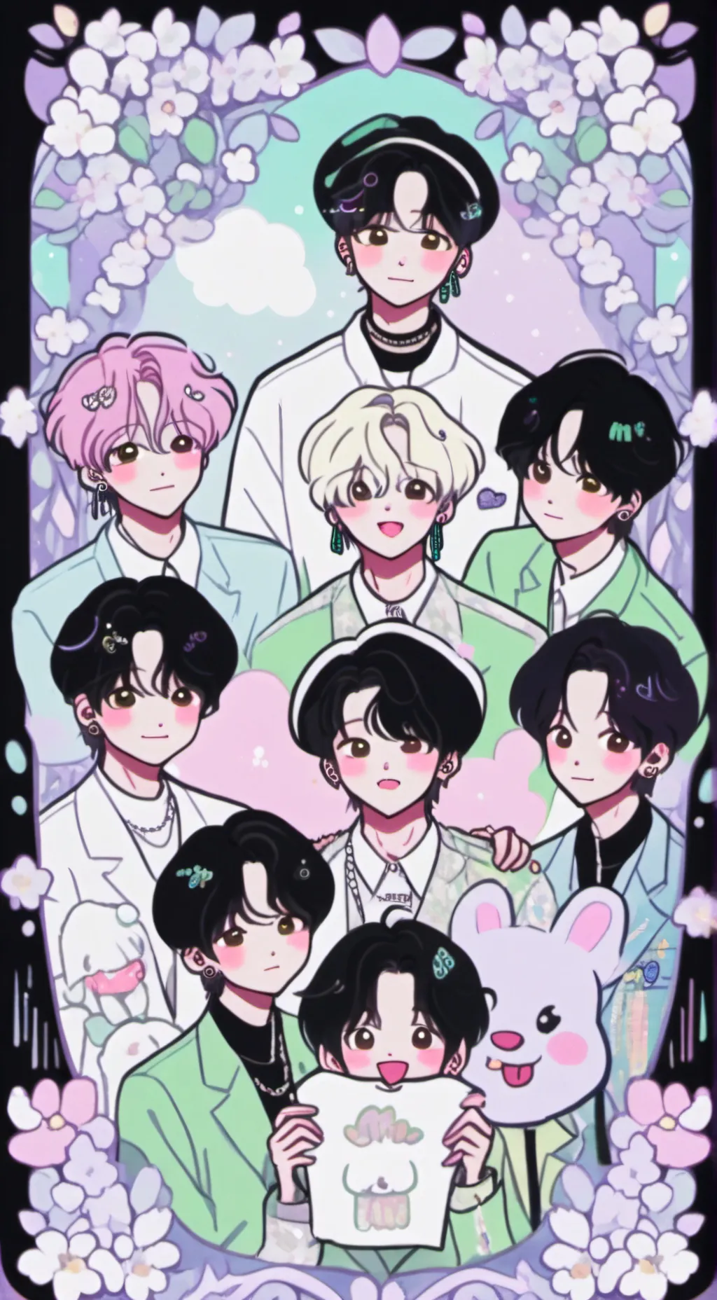 ai character: BTS background