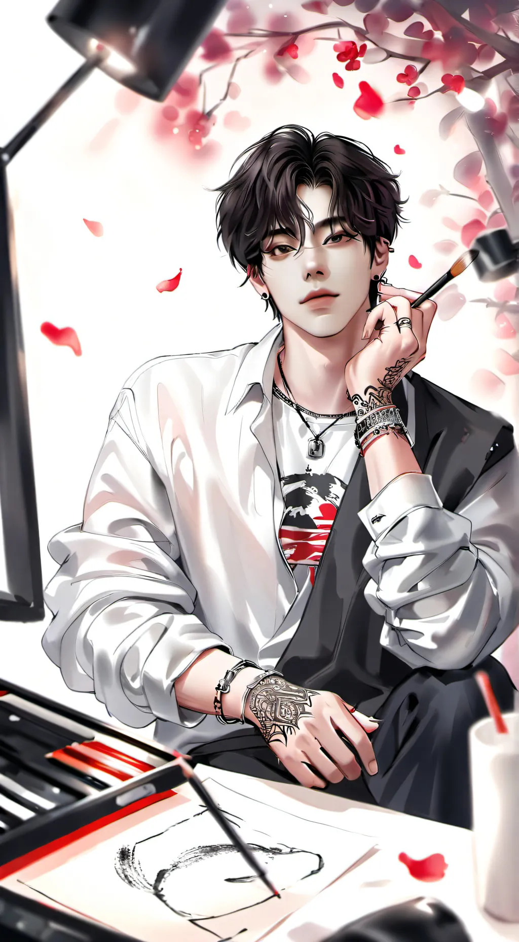 ai character: Artista desconocid background