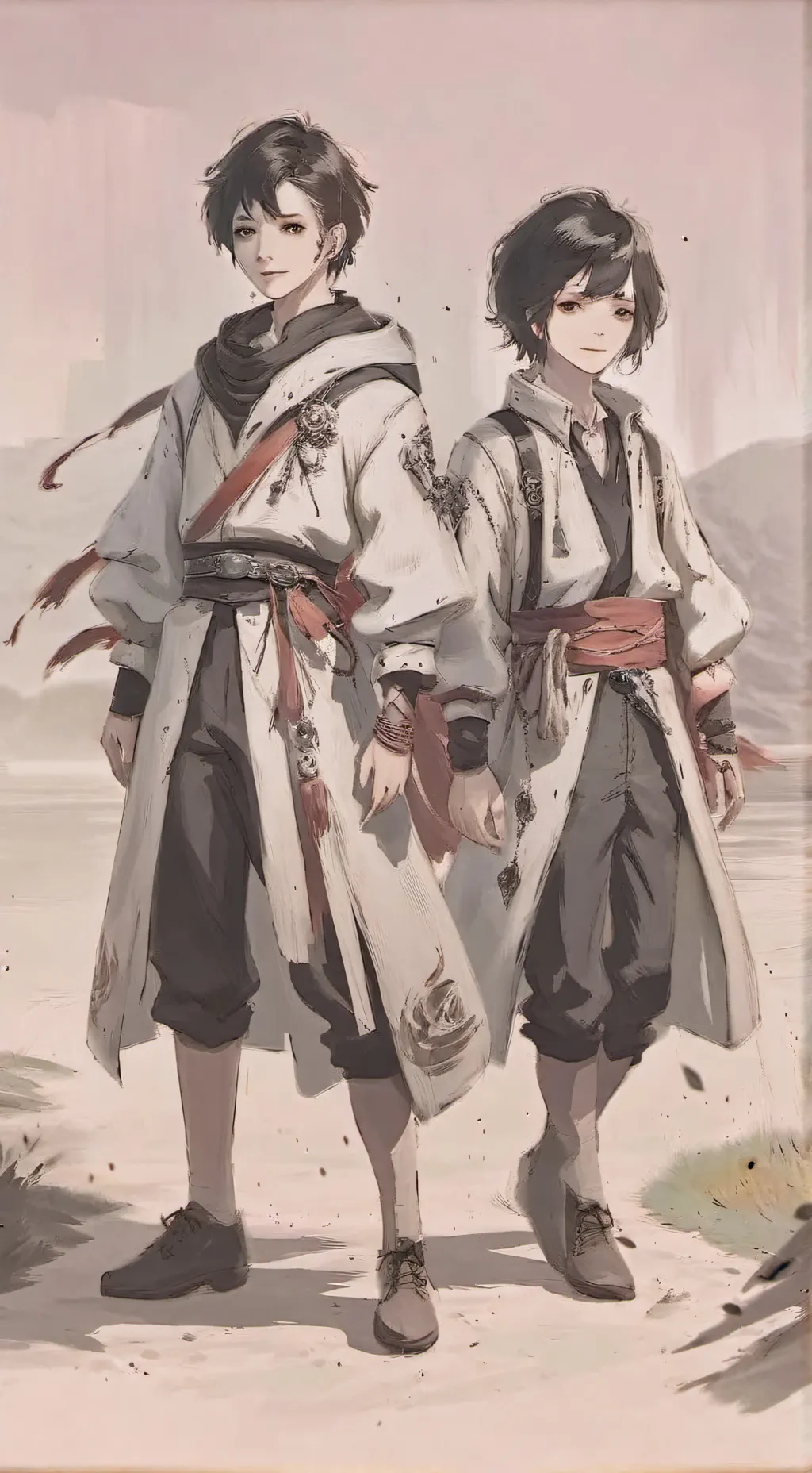 ai character: Nick y alejo background