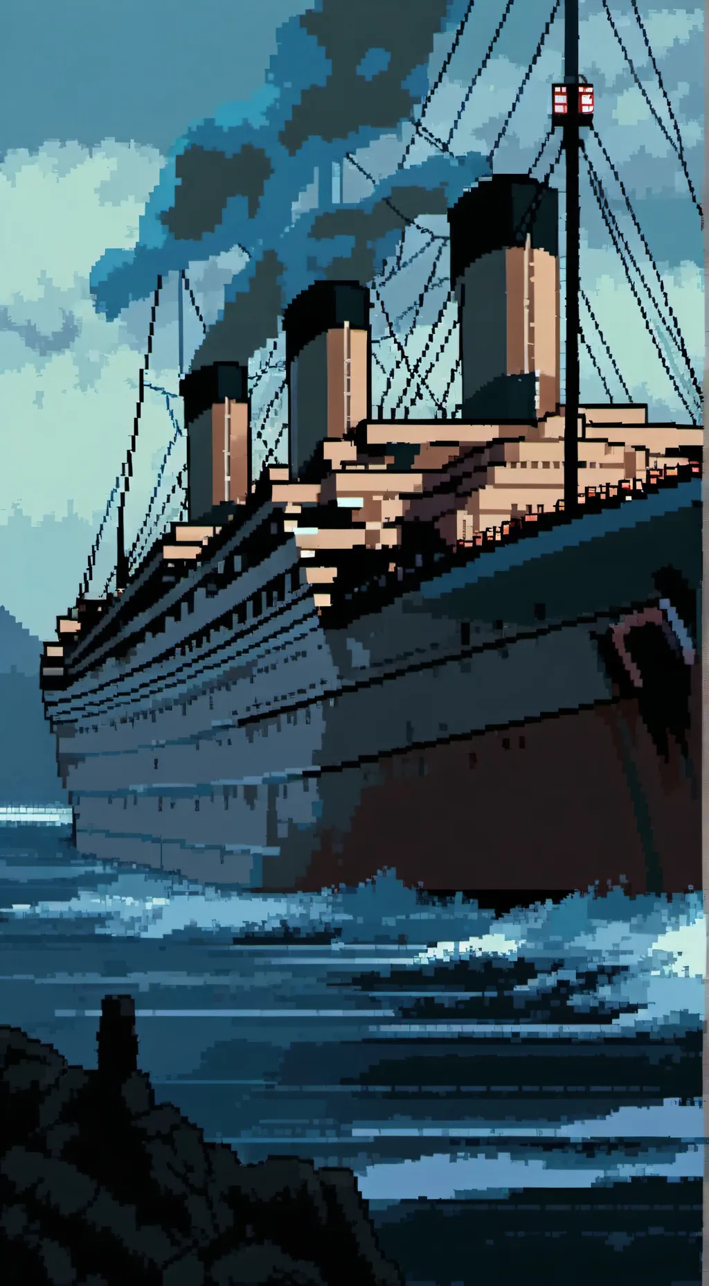 ai character: titanic background