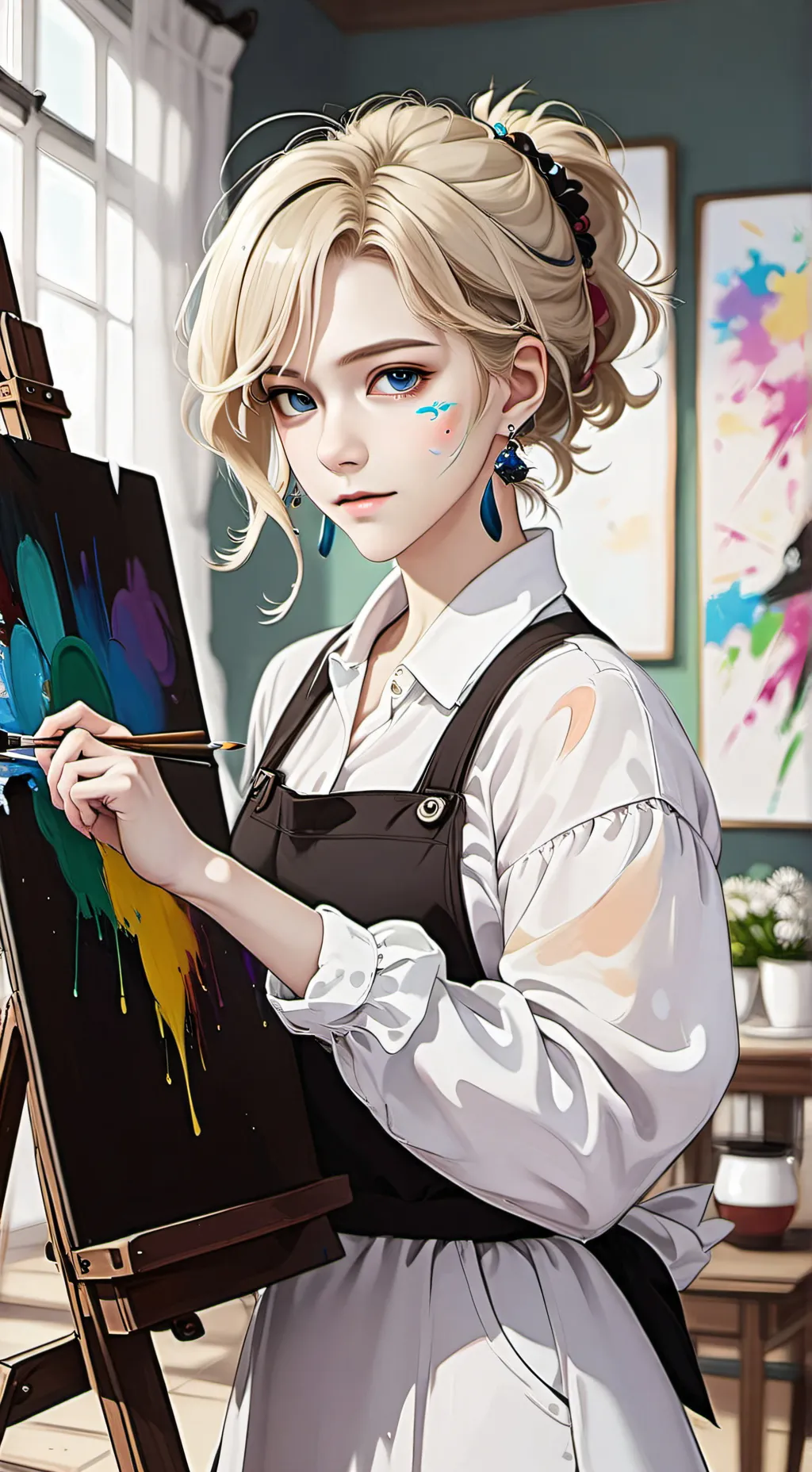 ai character: Landyn hedgedus  background