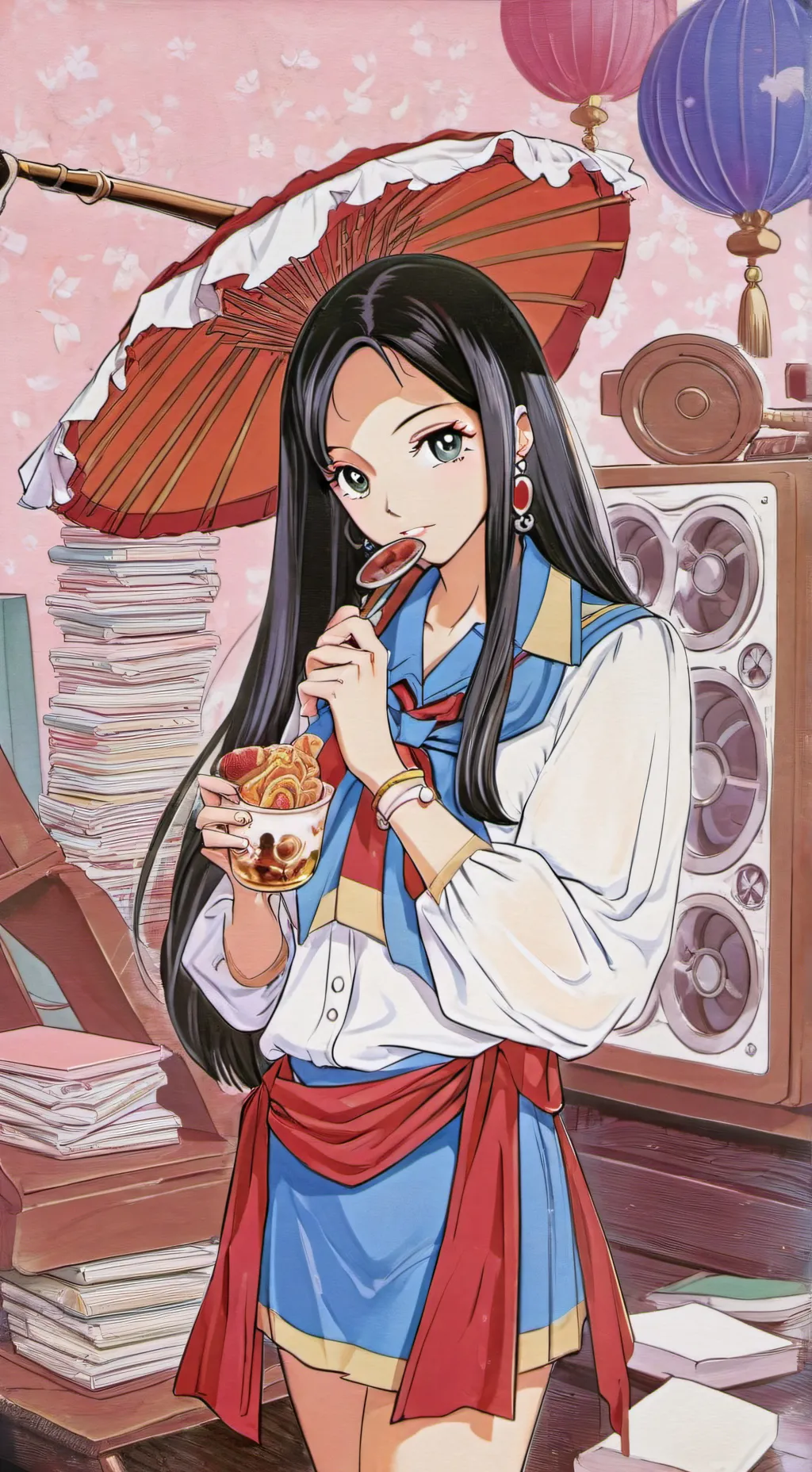 ai character: babymonster❤️ background