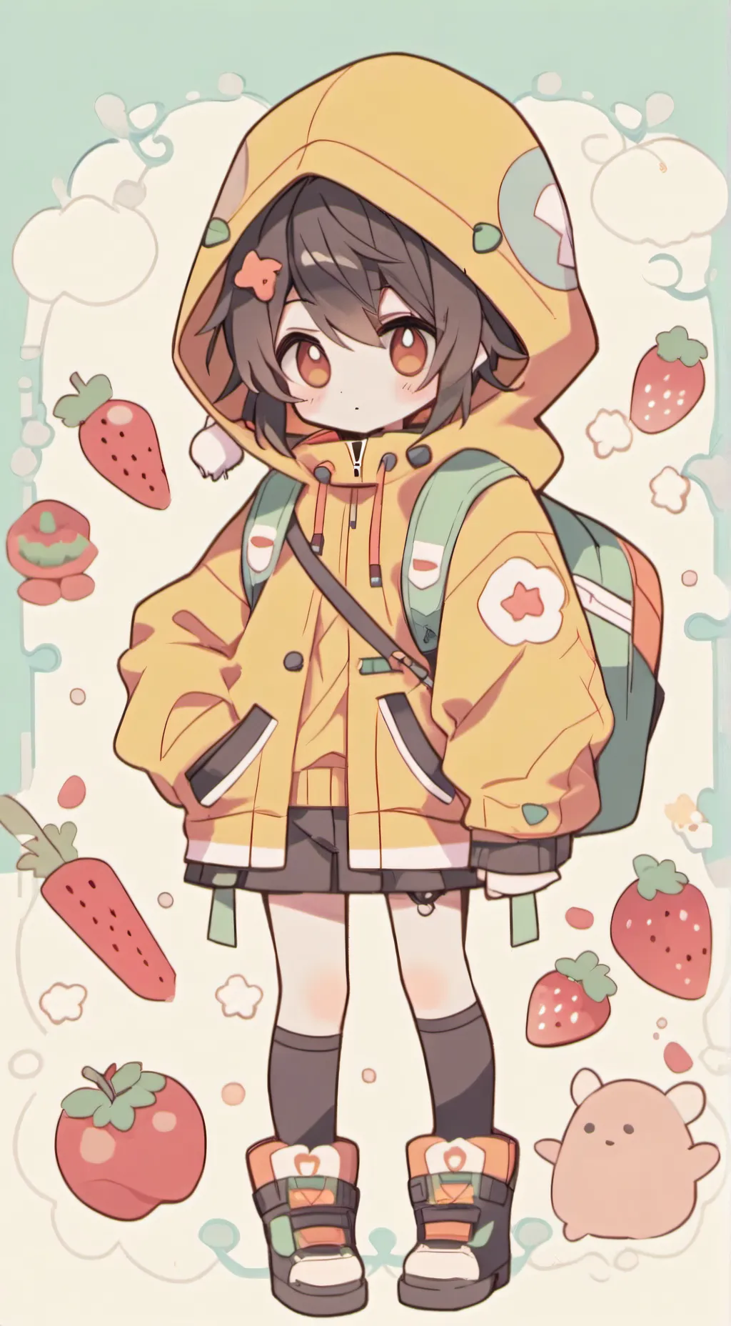 ai character: Omega  background