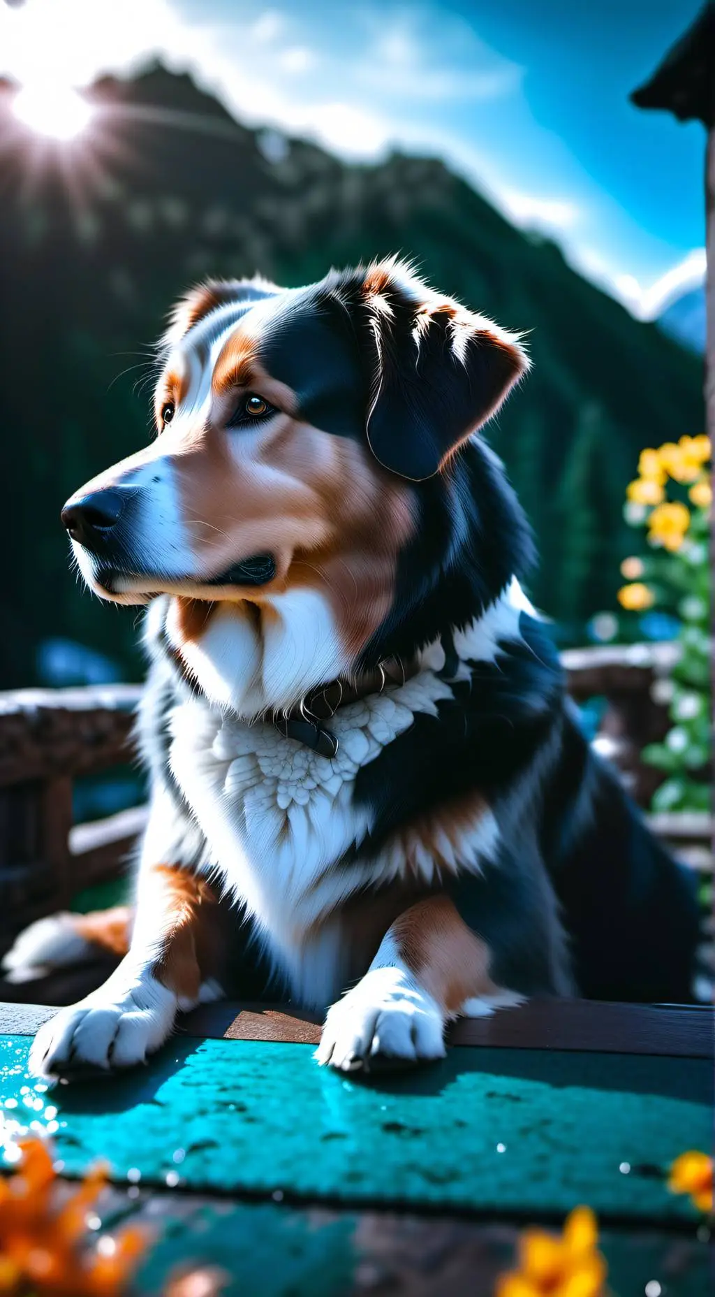 ai character: Бобик  background