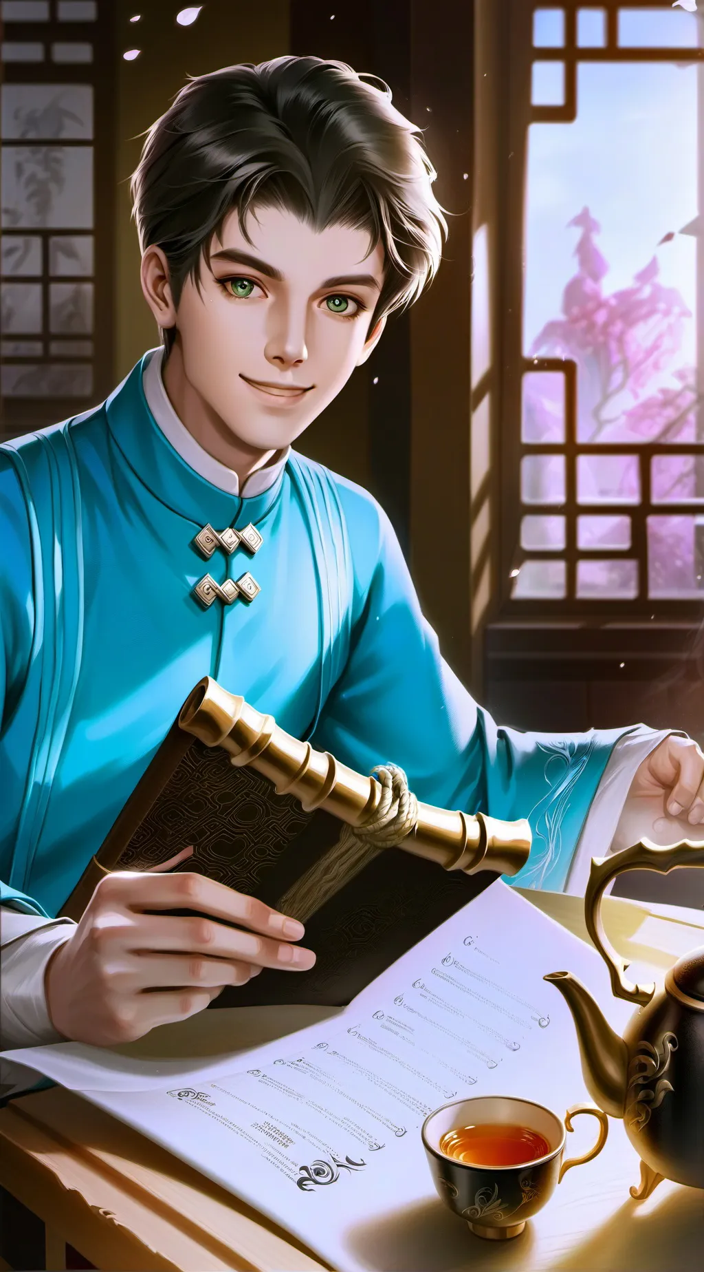 ai character: The Anime Conundru background