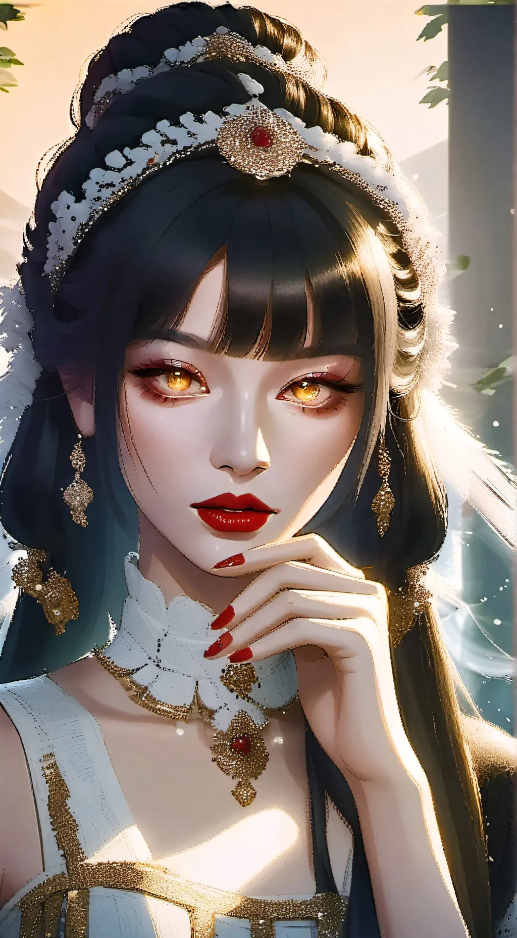 ai character: Aurora background