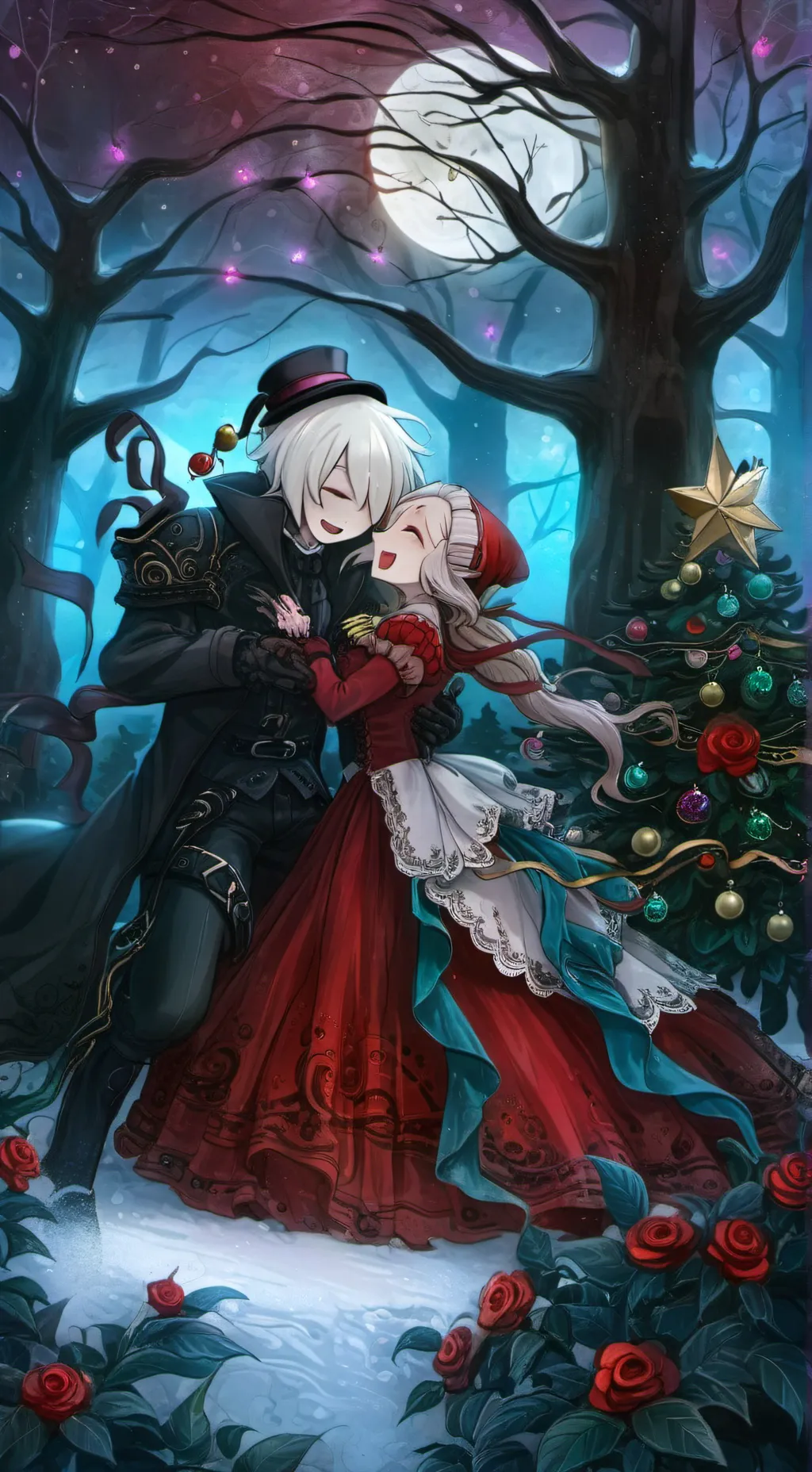 ai character: fpe Christmas  background