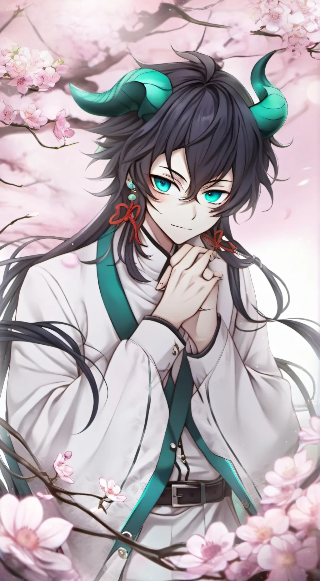 ai character: demon Tokito-san♥ background