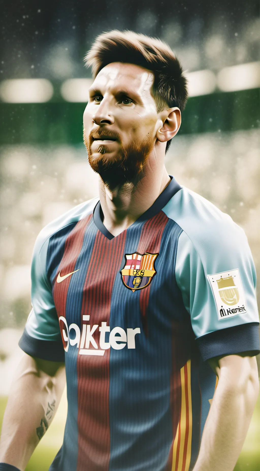 ai character: Lionel Messi  background