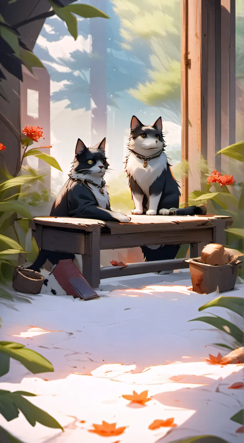 ai character: goodbye!  background