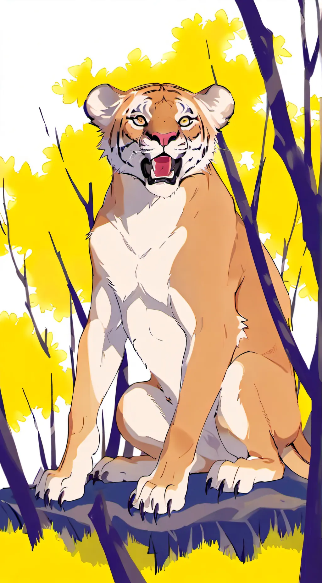 ai character: lioness vore  background