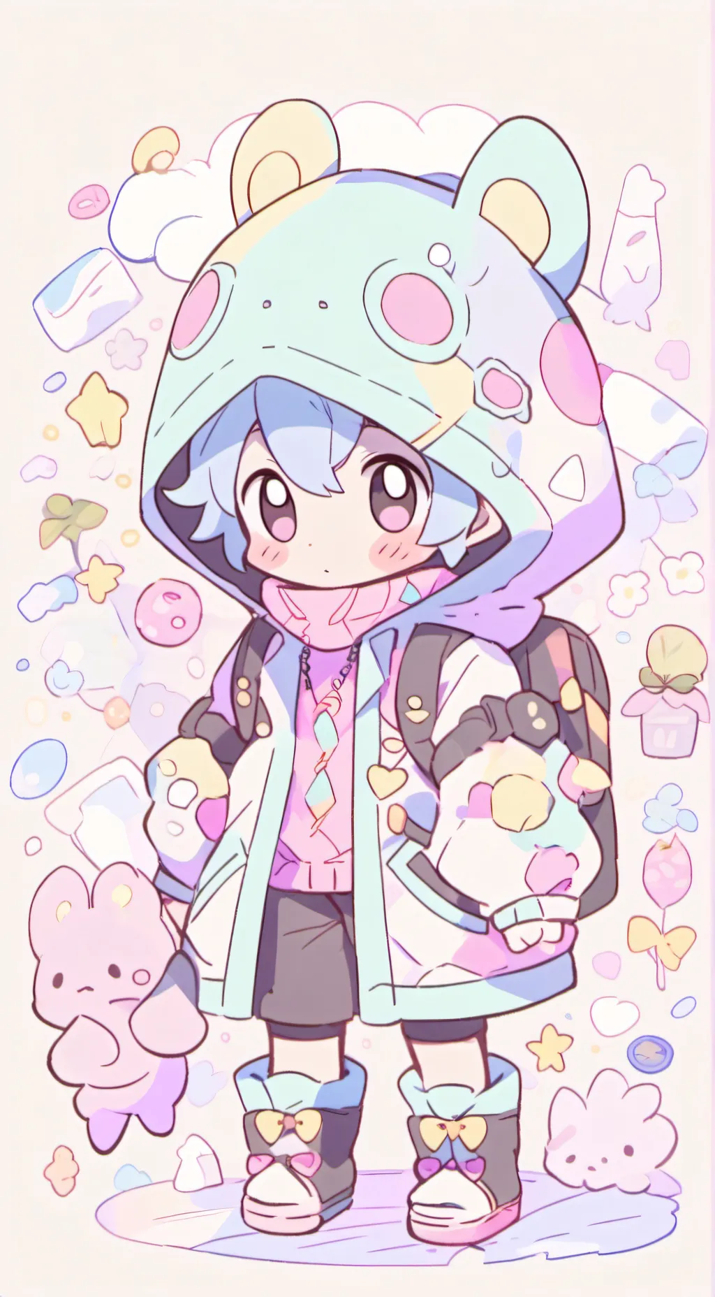 ai character: Holdaper?! (Bini)  background