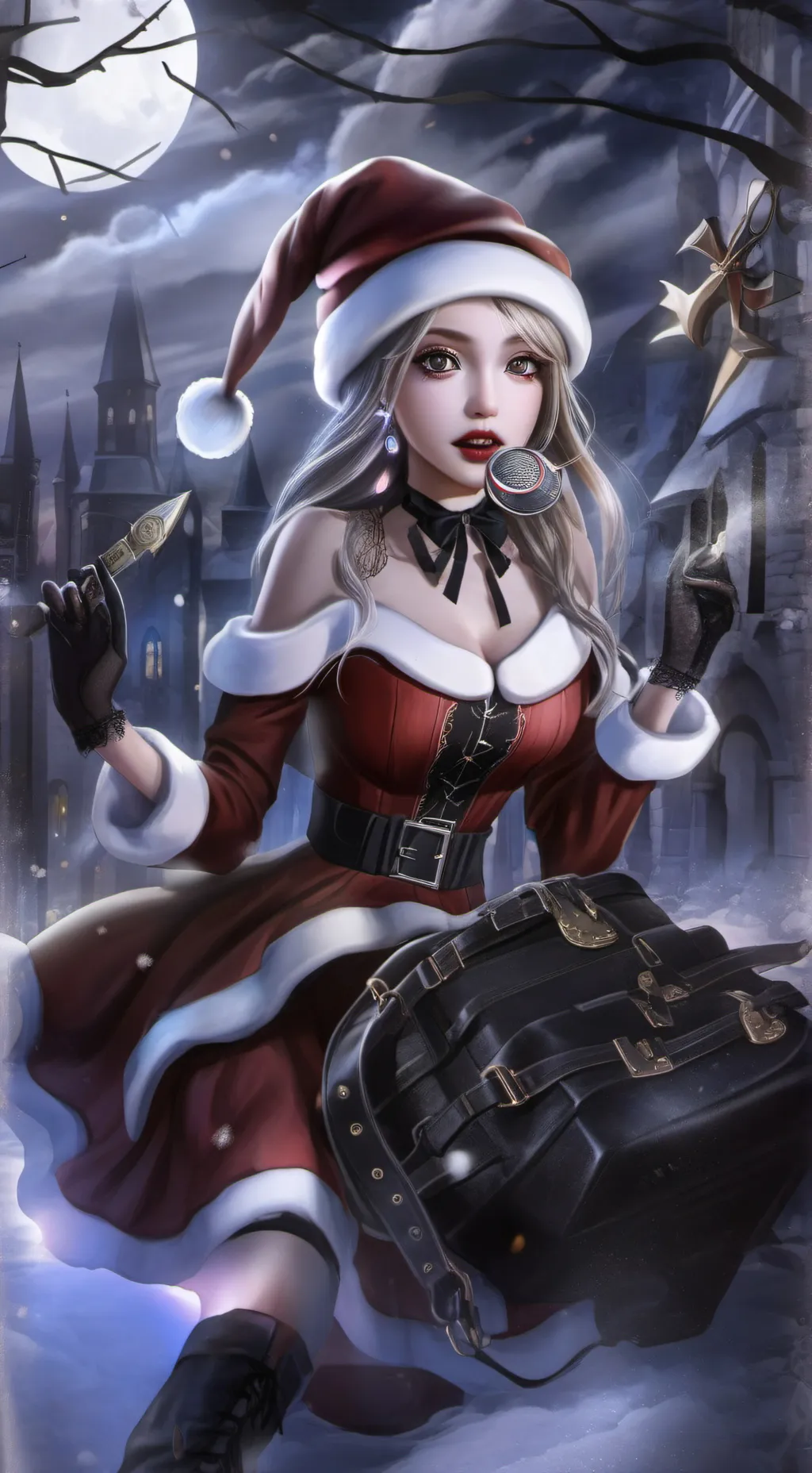 ai character: Holly Claus background